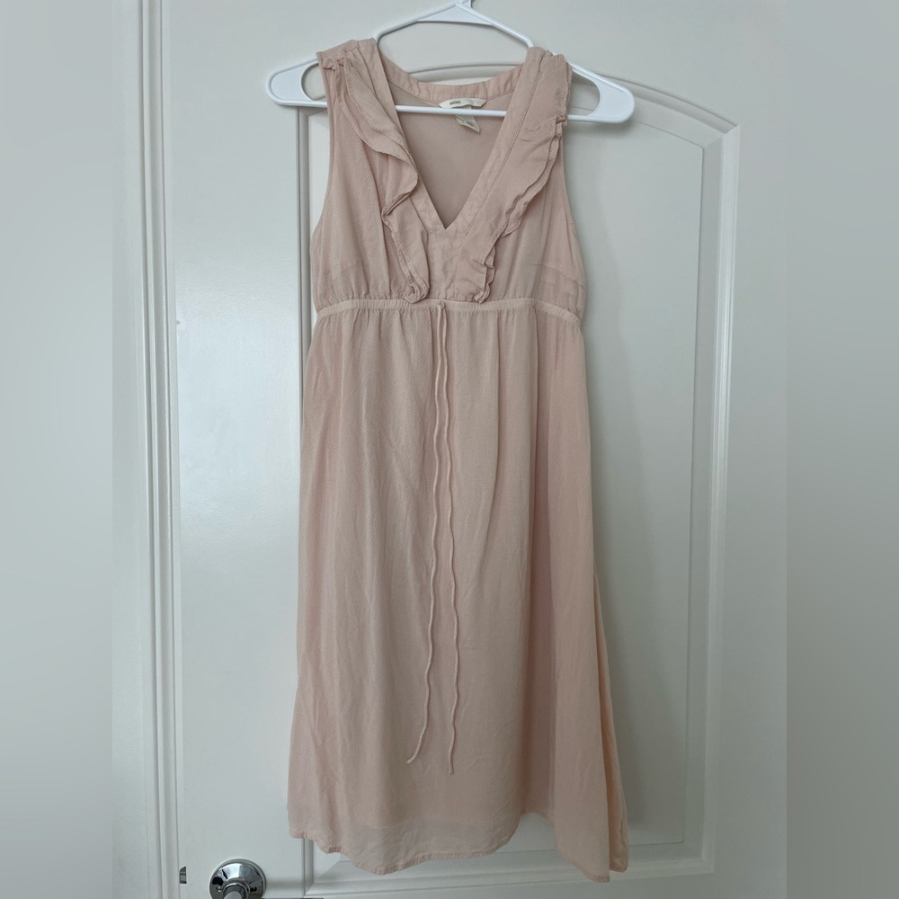 H&M, Maternity dress, mama by H&M, size small, blush pink